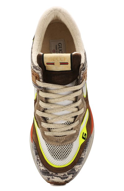 Комбинированные кроссовки ultrapace GUCCI, арт. 592345/1LH10, фото 5