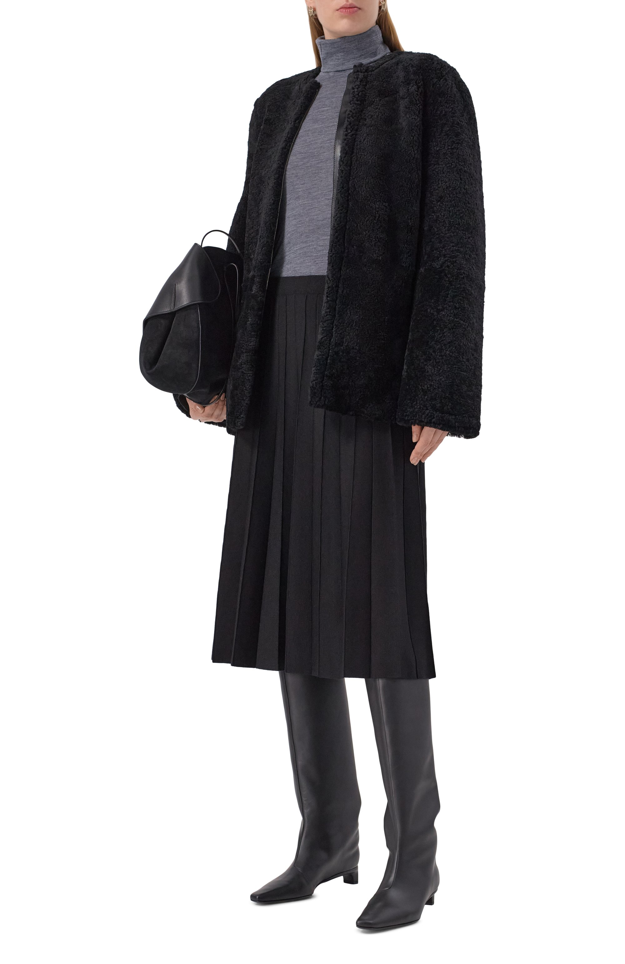 Кожаные сапоги haven 35 LOULOU DE SAISON черного цвета по цене 109500 руб., арт. HAVEN, фото 3 Кожаные сапоги haven 35 LOULOU DE SAISON, арт. HAVEN, фото 3