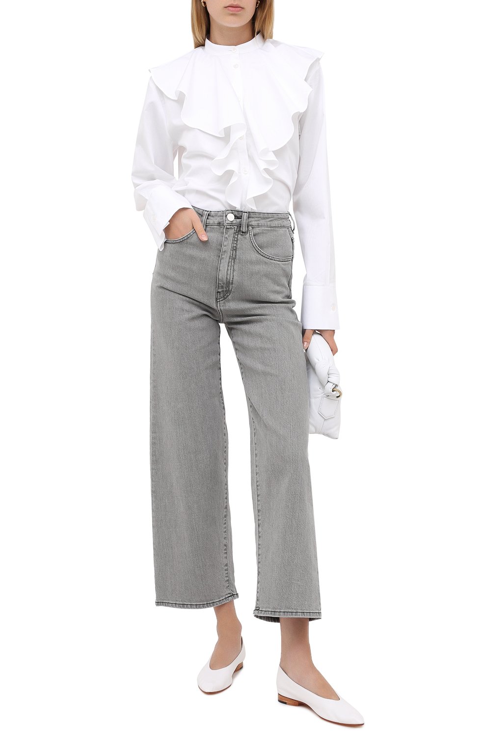 Хлопковая блузка TOTEME, арт. CABRERA 203-754-710, фото 2