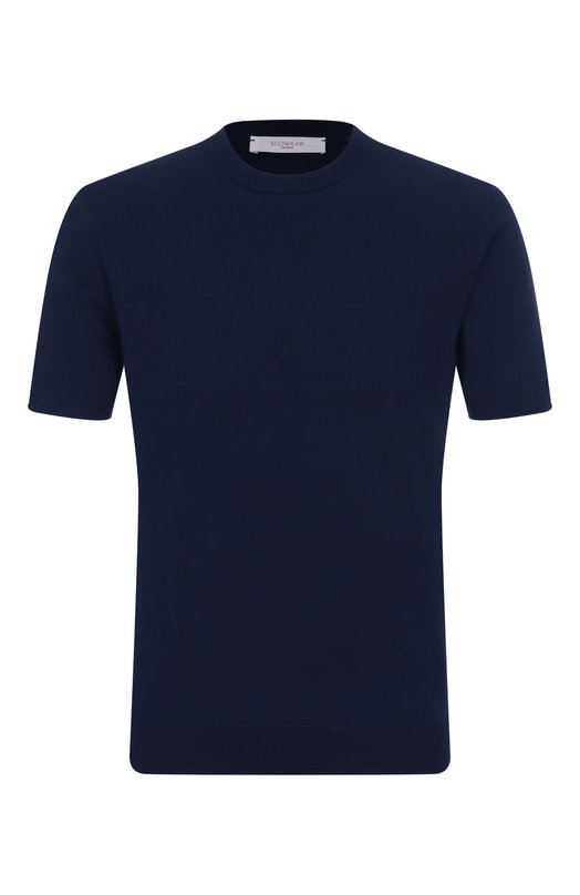 Хлопковый джемпер Slowear 810144/ZY318 Синий 810144/ZY318