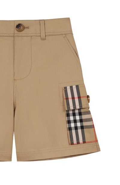 Хлопковые шорты-карго BURBERRY, арт. 8117176, фото 3
