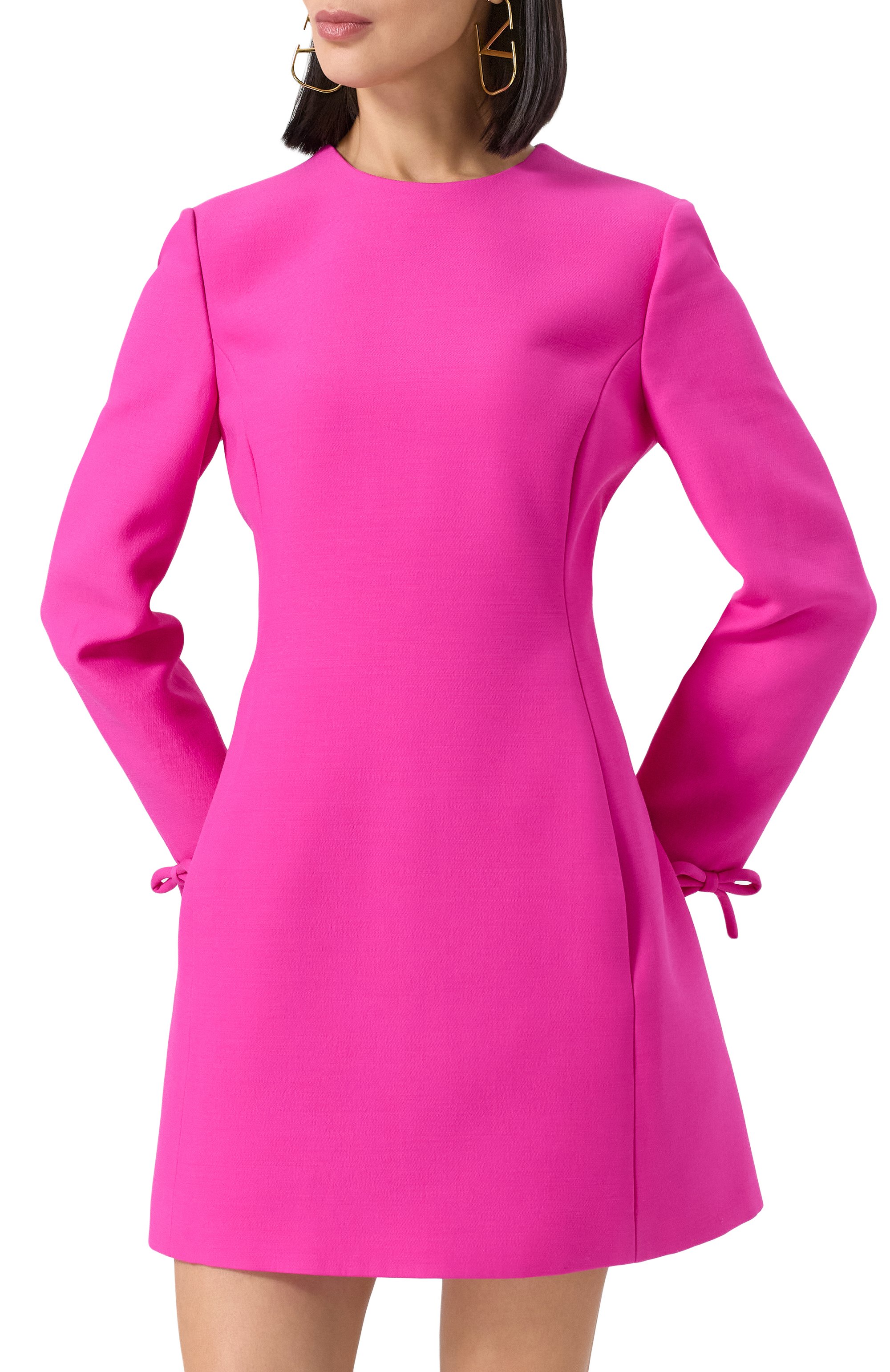 Платье из шерсти и шелка VALENTINO, арт. 5B3VA9S71CF, фото 3