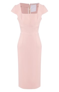 Женское платье ROLAND MOURET розового цвета, арт. EW20/S1761/F2196 | Фото 1 (Материал подклада: Синтетический материал; Длина Ж (юбки, платья, шорты): До колена; Рукава: Короткие; Материал внешний: Синтетический материал; Женское Кросс-КТ: Платье-одежда, платье-футляр; Случай: Формальный; Драгоценные камни: Проставлено; Материал сплава: Проставлено)