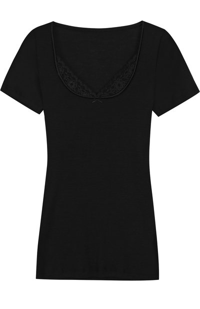 Облегающая футболка с кружевной отделкой MEY, арт. 66810, фото 1