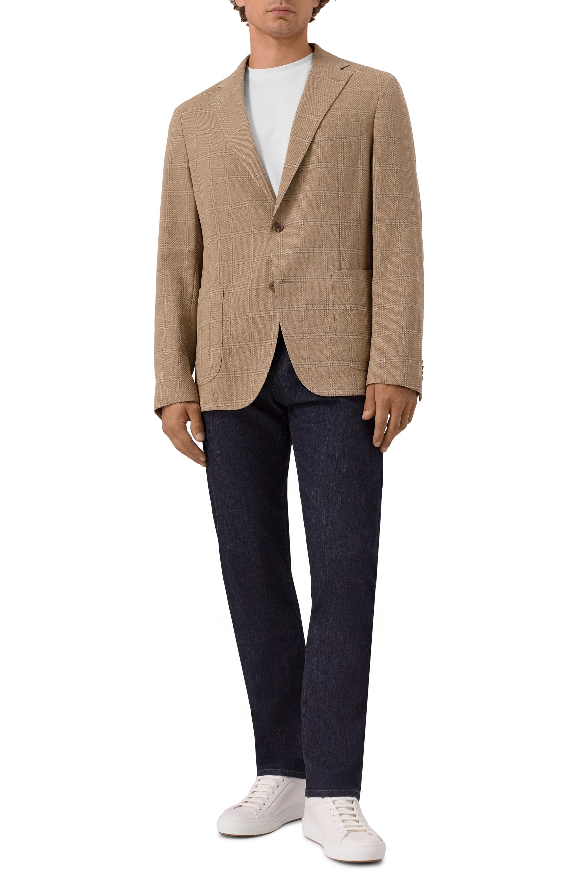 Пиджак из шерсти и хлопка BOSS, арт. 50545840, фото 3