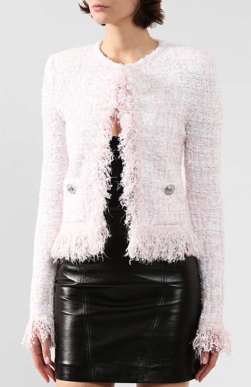 Жакет BALMAIN светло-розового цвета по цене 298000 руб., арт. SF27272/K498, фото 3 Жакет BALMAIN, арт. SF27272/K498, фото 3