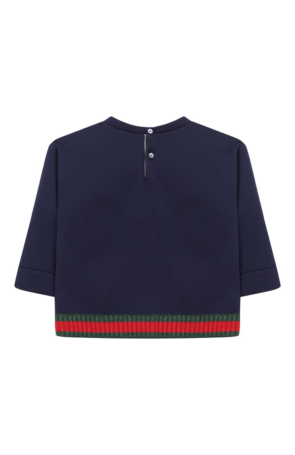 Хлопковый свитшот с бантом и металлизированной отделкой GUCCI, арт. 503947/X9073, фото 2