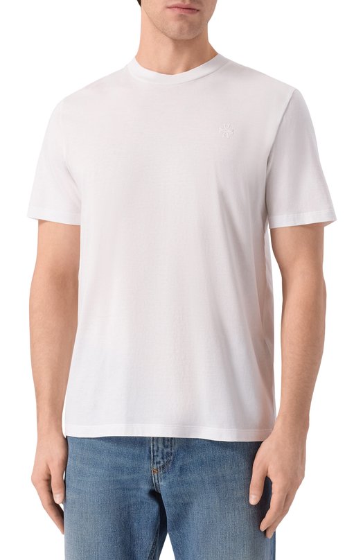 Хлопковая футболка Jacob Cohen JUM_40002 001 M4530 L1 Белый  JUM_40002 001 M4530 L1 Фото 3