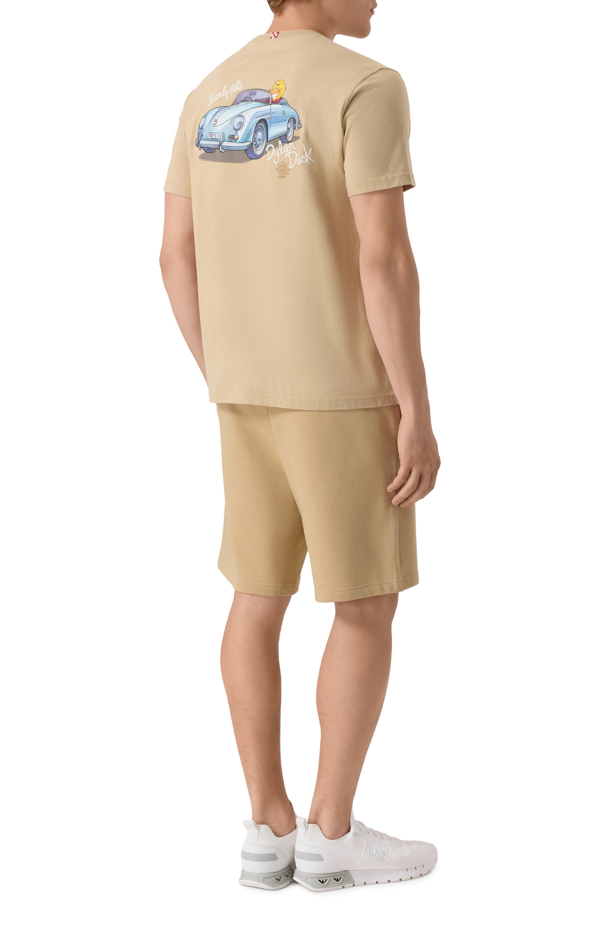 Хлопковая футболка MC2 SAINT BARTH бежевого цвета по цене 12250 руб., арт. STBM TSHIRT MAN/05355H, фото 2 Хлопковая футболка MC2 SAINT BARTH, арт. STBM TSHIRT MAN/05355H, фото 2