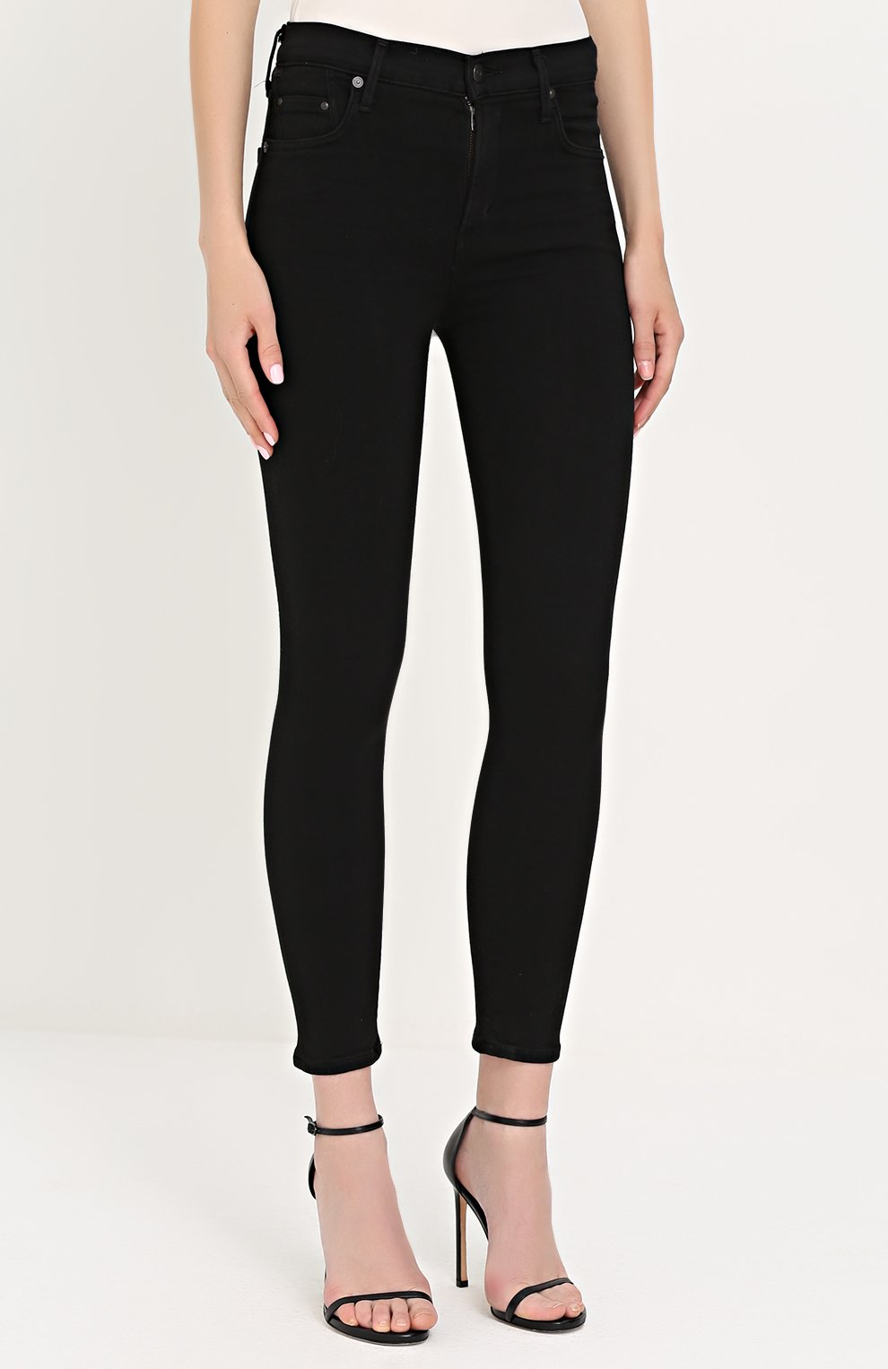 Укороченные джинсы-скинни CITIZENS OF HUMANITY черного цвета по цене 35000 руб., арт. 1487C-688, фото 3 Укороченные джинсы-скинни CITIZENS OF HUMANITY, арт. 1487C-688, фото 3