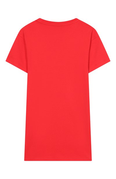 Хлопковое платье MOSCHINO красного цвета по цене 15750 руб., арт. HDV0HS/LAA43_001, фото 2 Хлопковое платье MOSCHINO, арт. HDV0HS/LAA43_001, фото 2
