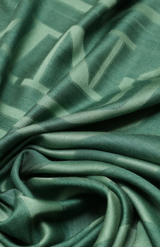 Платок из шелка и шерсти Lanvin 6L1414/J5568/ Зелёный  6L1414/J5568/ Фото 4