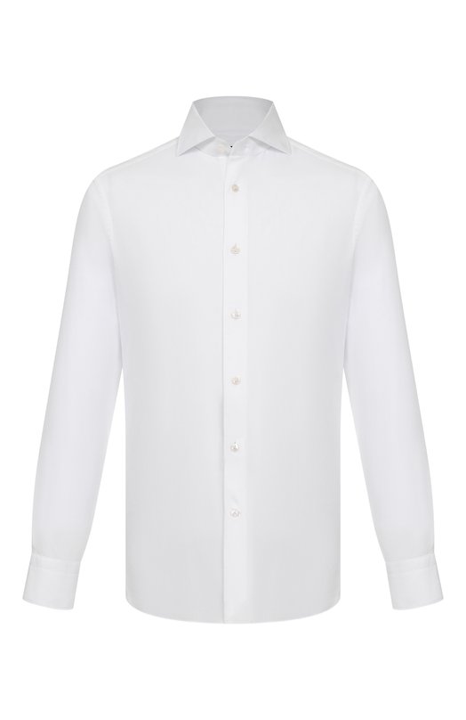 Хлопковая сорочка Zegna 9MS0BA/CT1031 Белый 9MS0BA/CT1031