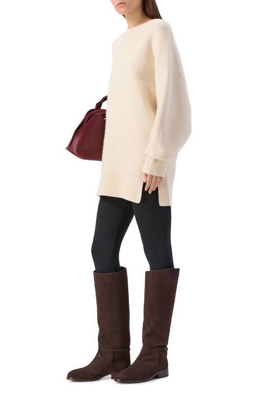 Замшевые сапоги Charlotte Le Silla 7151E030MCXLP0W Коричневый  7151E030MCXLP0W Фото 3