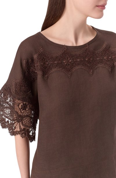 Топ изо льна и вискозы MAURIZIO, арт. W08460881, фото 5