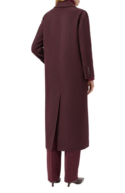 Кашемировое пальто BRUNELLO CUCINELLI бордового цвета по цене 1175000 руб., арт. MD5039895, фото 4 Кашемировое пальто BRUNELLO CUCINELLI, арт. MD5039895, фото 4