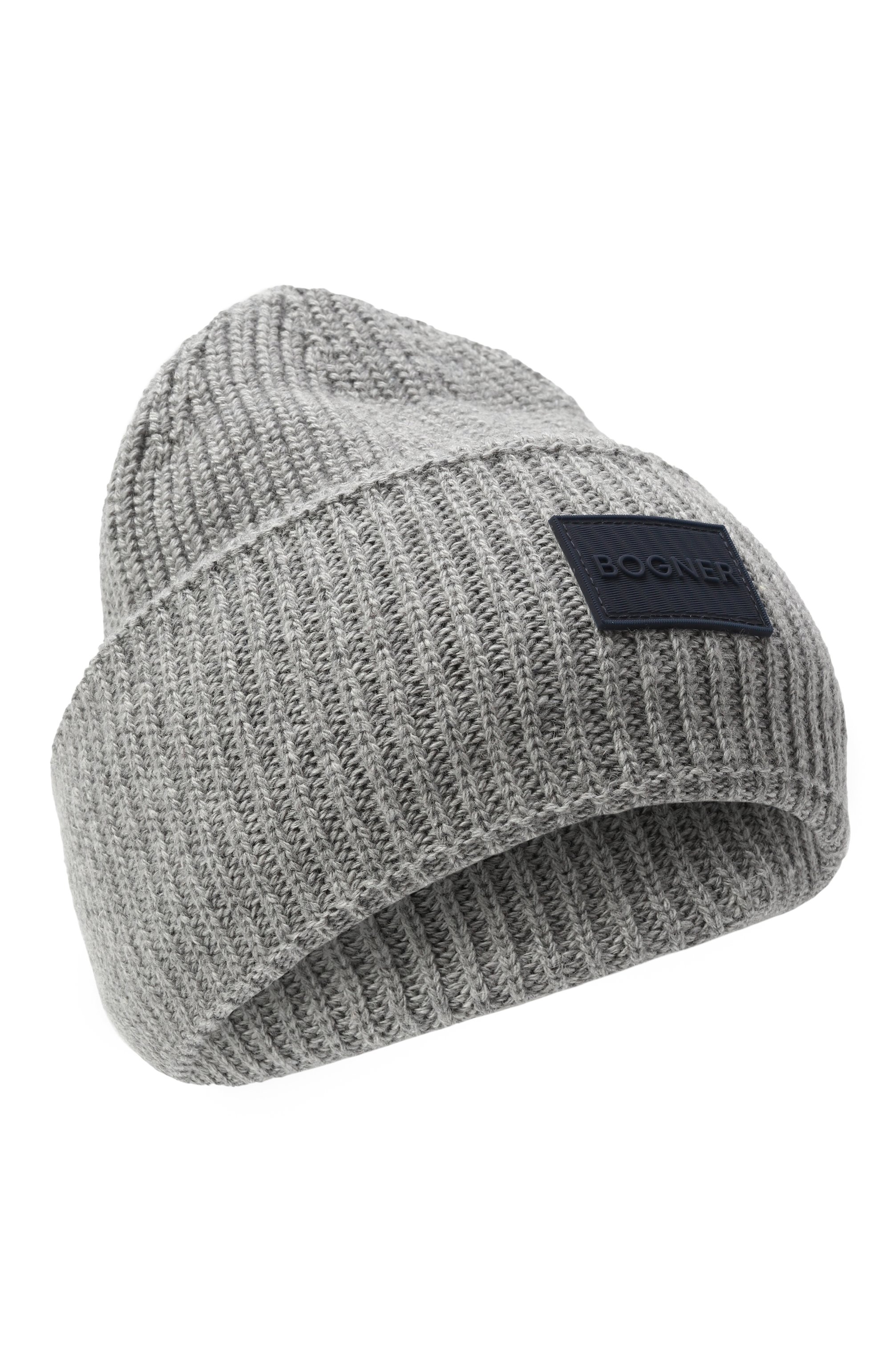 Шапка из шерсти и вискозы BOGNER серого цвета по цене 12800 руб., арт. 95226087, фото 1 Шапка из шерсти и вискозы BOGNER, арт. 95226087, фото 1
