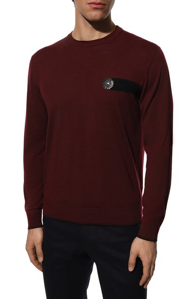 Джемпер с отделкой из кожи аллигатора STEFANO RICCI, арт. K606312AG1/F22465, фото 3