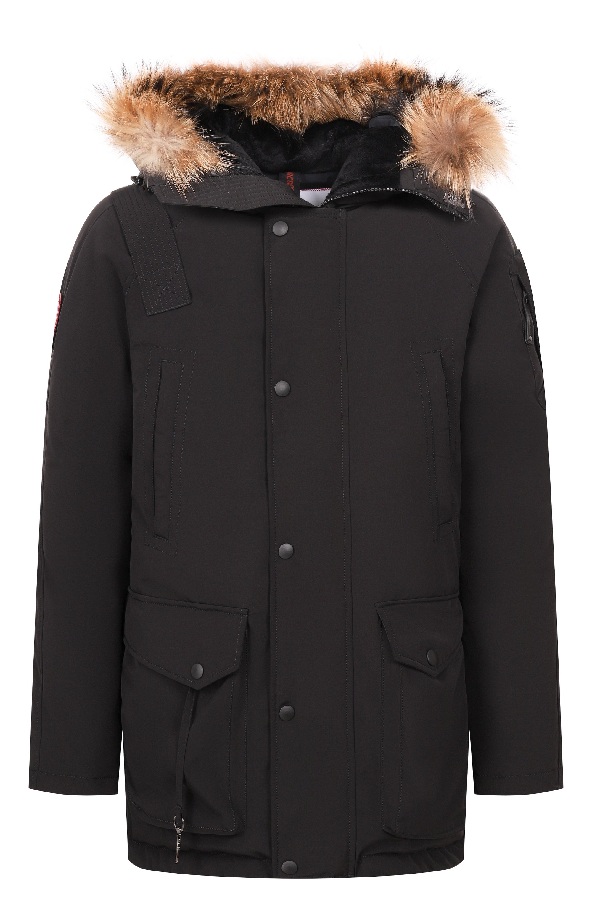 Пуховая парка mir-1 с меховой отделкой ARCTIC EXPLORER, арт. MIR_BLK, фото 1