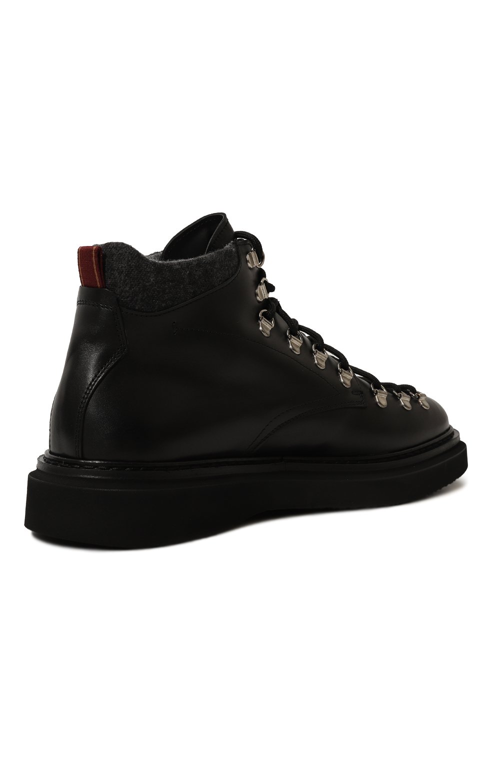 Кожаные хайкеры CAMERLENGO, арт. 16699/NER0+GRIGI0, фото 5