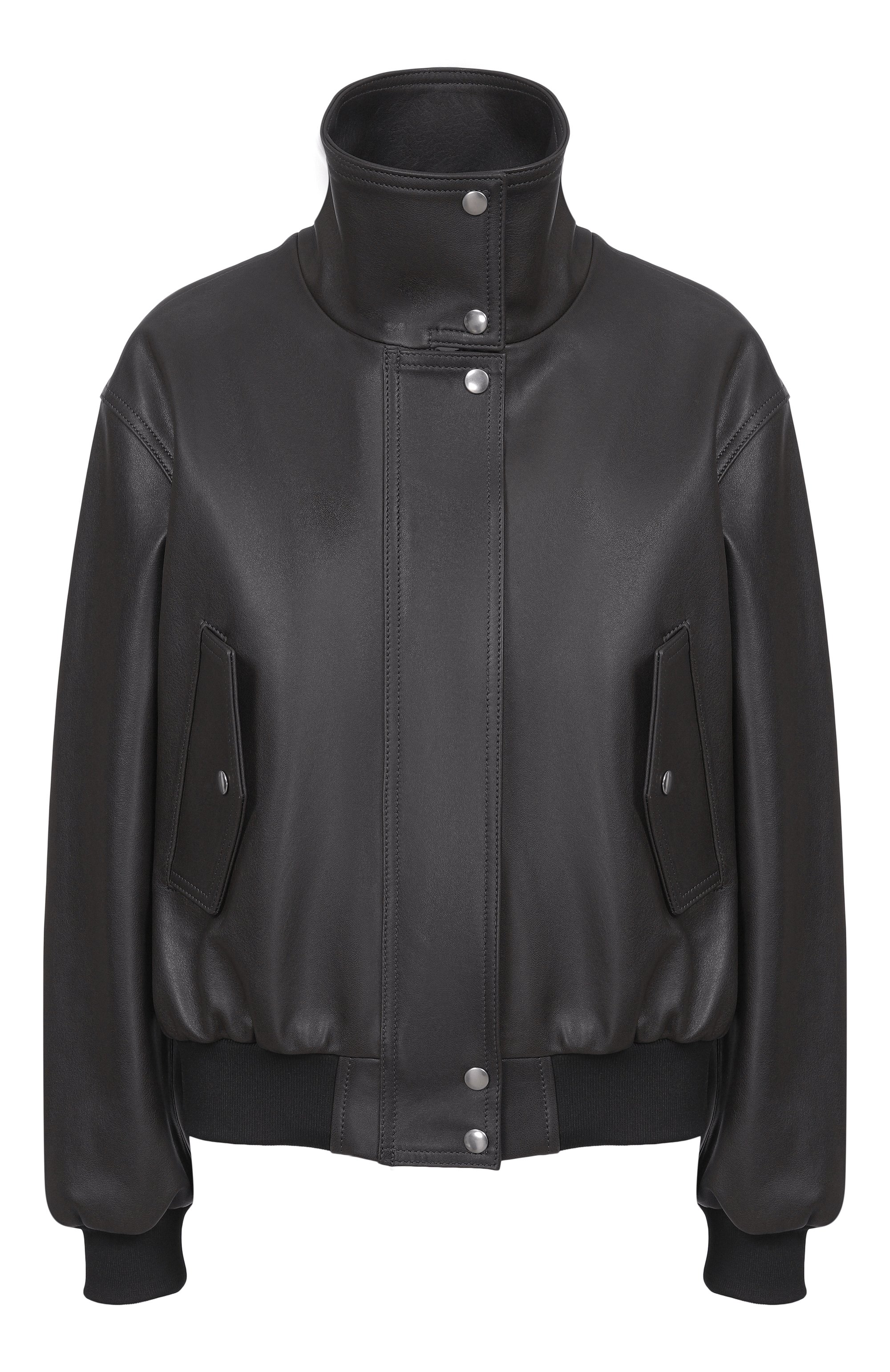 Кожаный бомбер BATS черного цвета по цене 160000 руб., арт. BTSJ_117, фото 1 Кожаный бомбер BATS, арт. BTSJ_117, фото 1