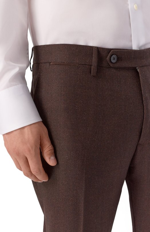 Шерстяные брюки Berwich SC/1 ALC/MZ1854X Коричневый  SC/1 ALC/MZ1854X Фото 5