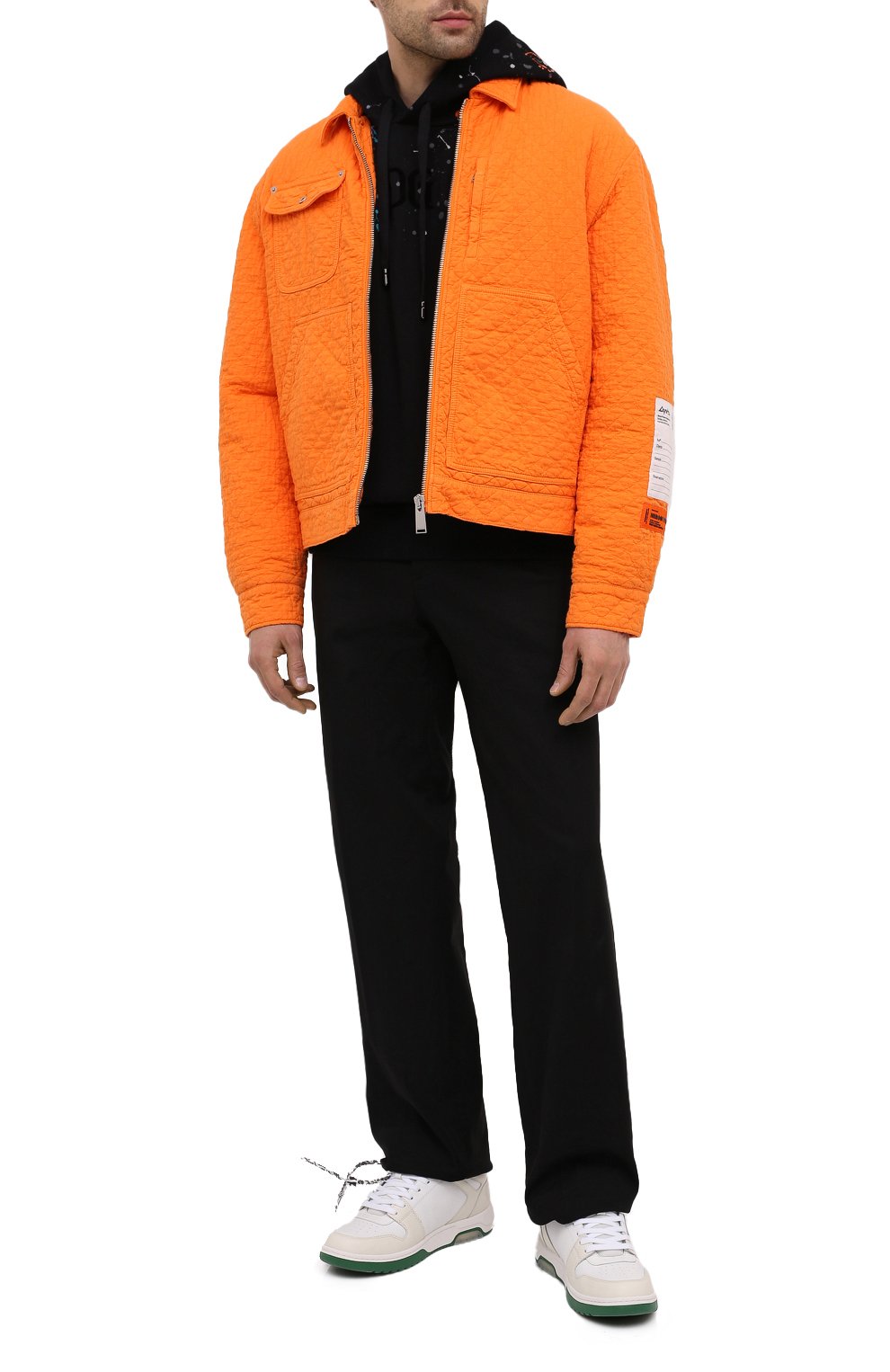 Кожаные кеды out of office OFF-WHITE, арт. 0MIA189F20LEA0010155, фото 2