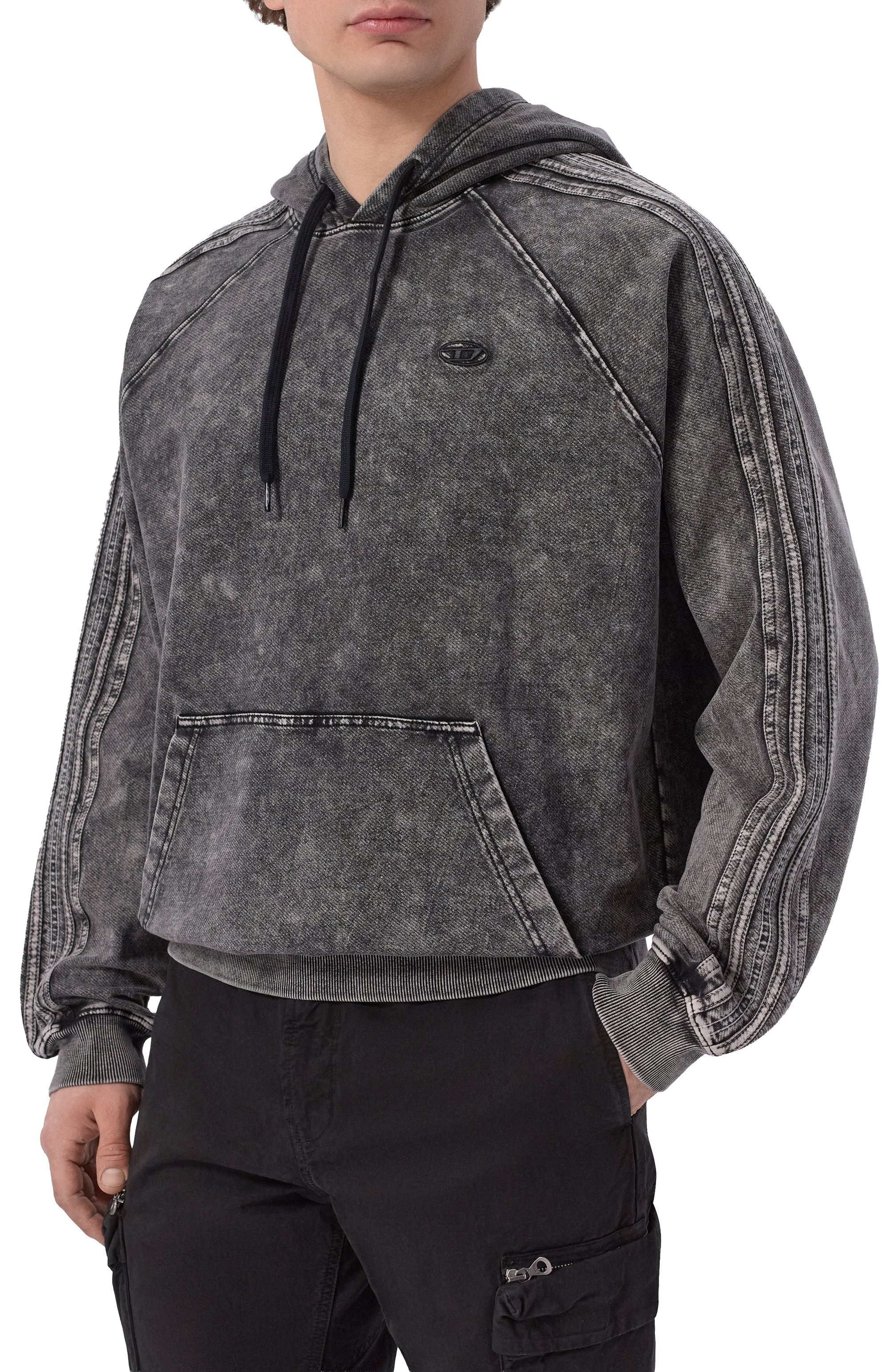 Хлопковое худи DIESEL, арт. A21842/0DCCJ, фото 3