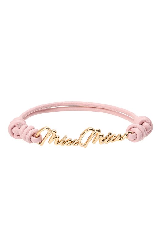 Кожаный браслет Miu Miu