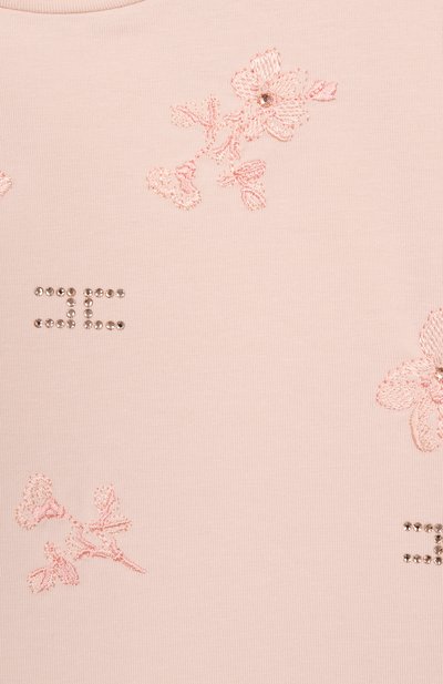 Хлопковая футболка ELISABETTA FRANCHI LA MIA BAMBINA, арт. EFTS2400/JE006/4A-8A, фото 3