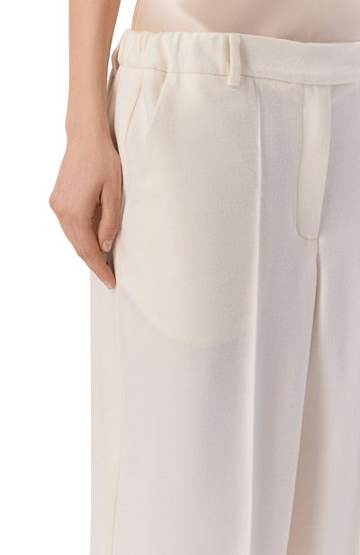 Брюки из шерсти и шелка SHERVARLI кремового цвета по цене 89000 руб., арт. TR26-0020, фото 5 Брюки из шерсти и шелка SHERVARLI, арт. TR26-0020, фото 5