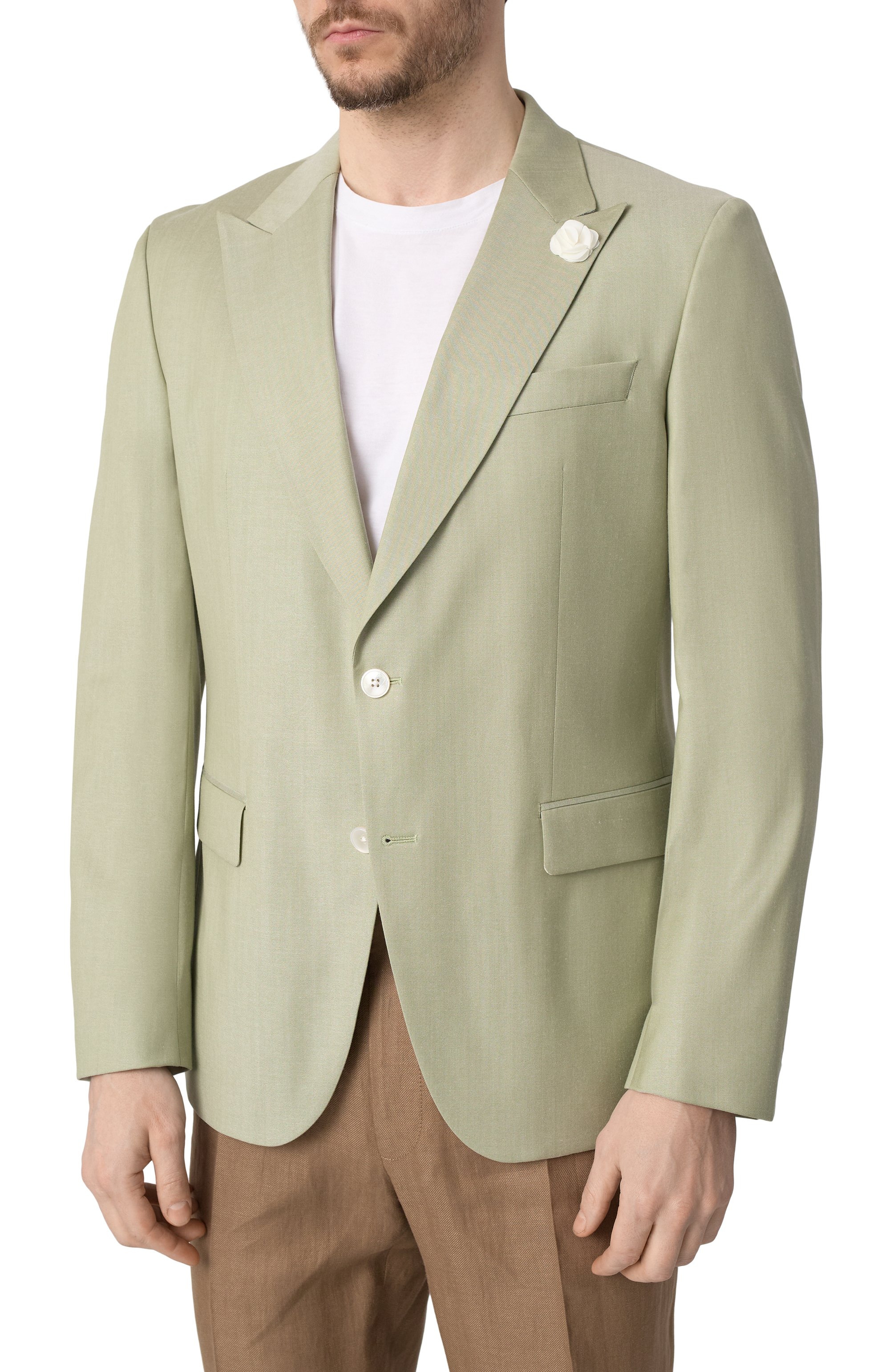 Пиджак из шерсти и вискозы BOSS, арт. 50540709, фото 4