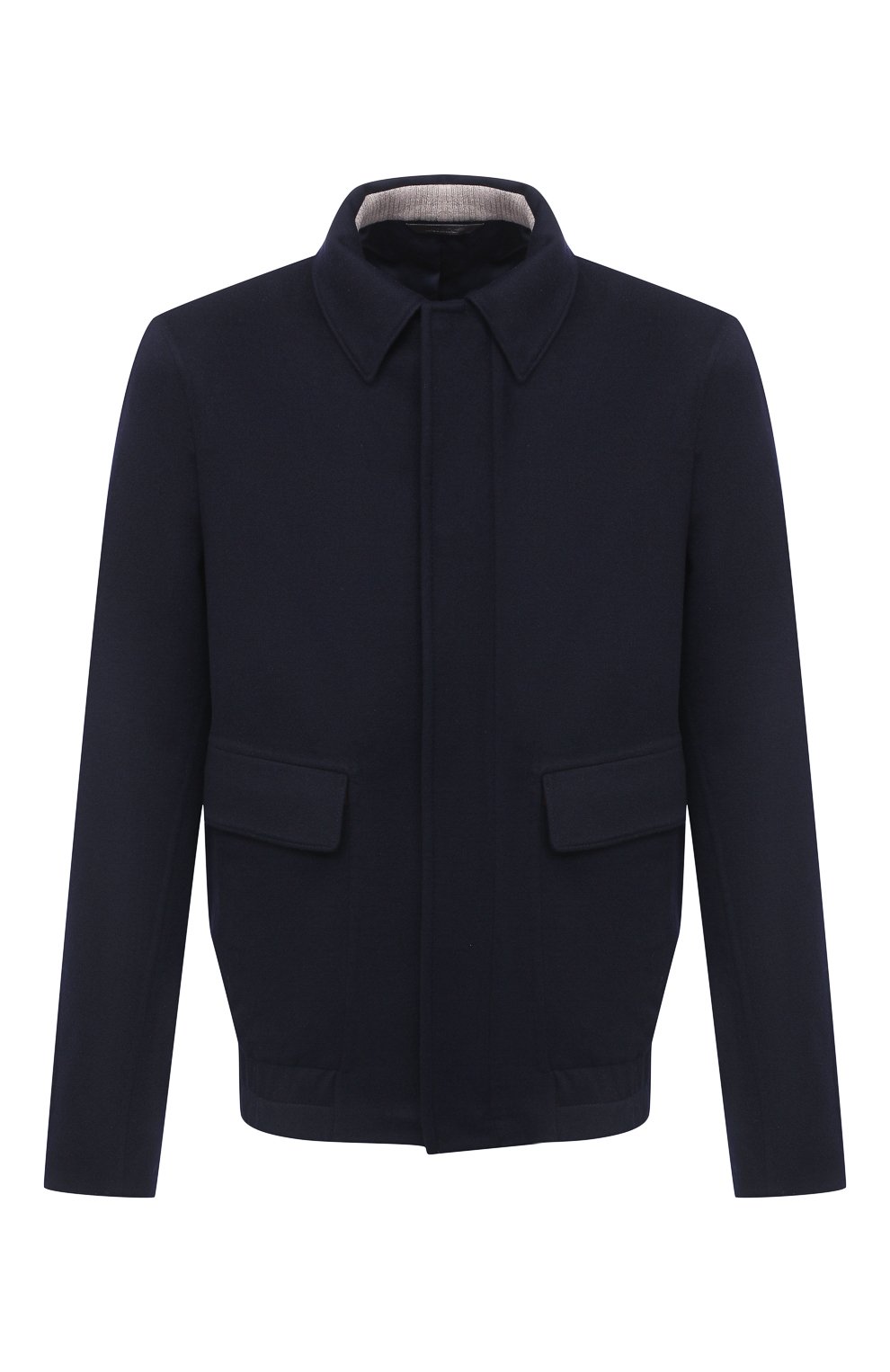 Бомбер из кашемира LORO PIANA темно-синего цвета по цене 594000 руб., арт. FAL2161, фото 1 Бомбер из кашемира LORO PIANA, арт. FAL2161, фото 1