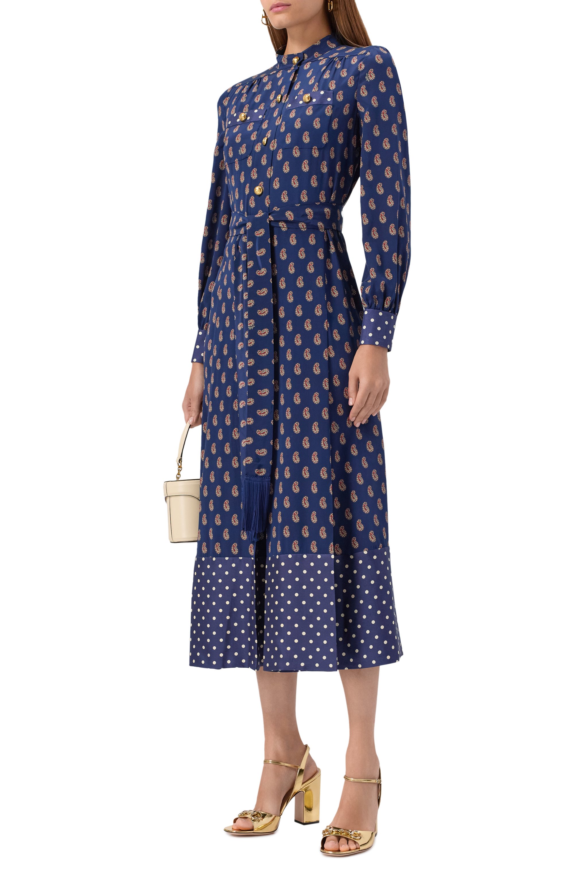 Шелковое платье VALENTINO, арт. 7B3VAFK2/9JA, фото 2