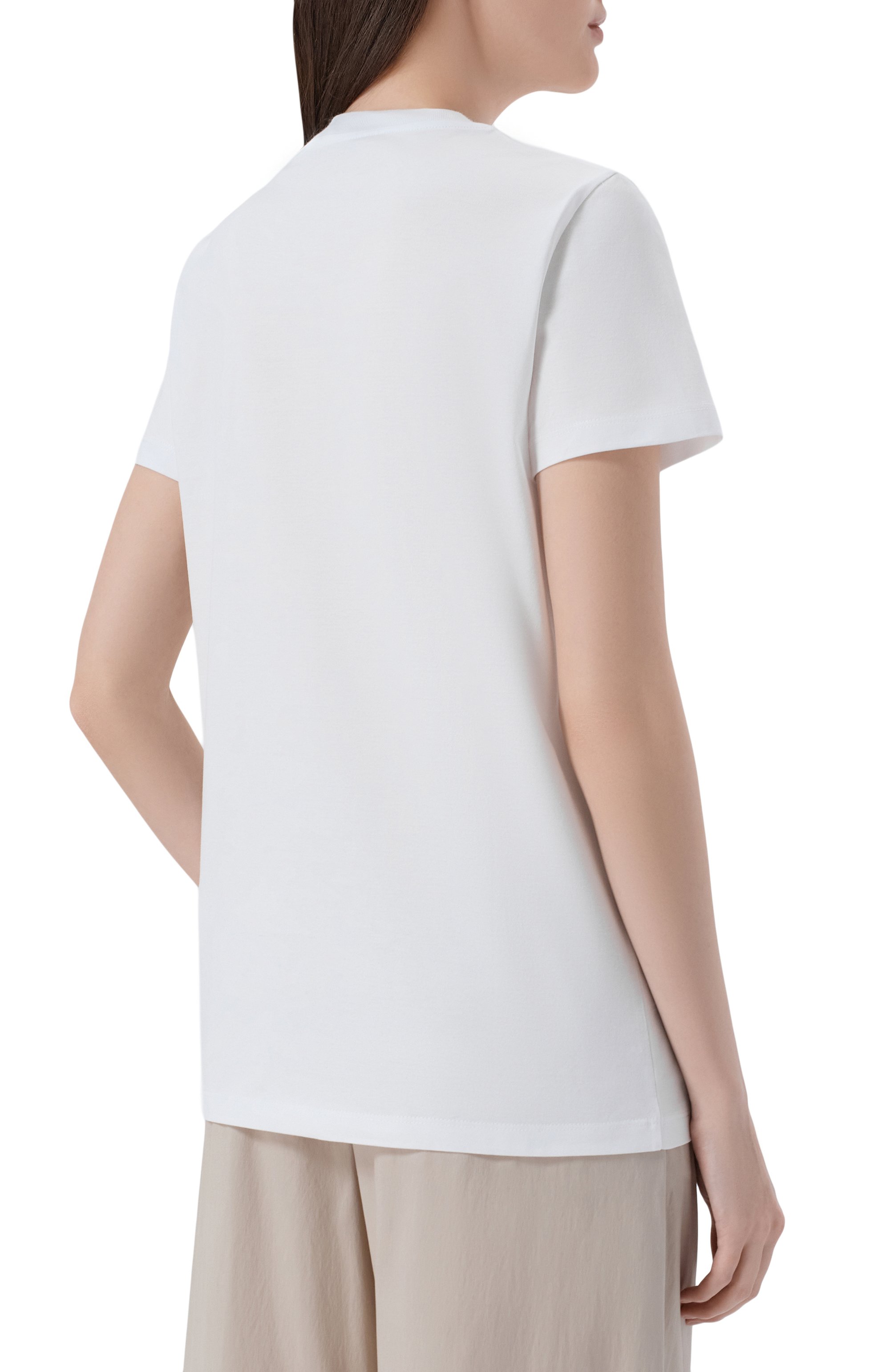 Хлопковая футболка MAX MARA, арт. MXMSPADIN0, фото 4