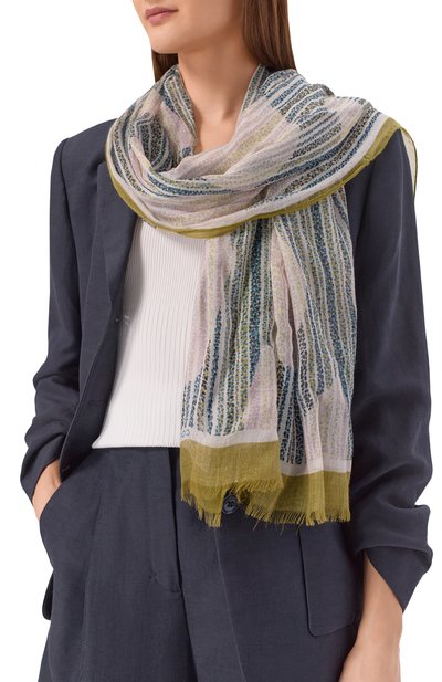 Шарф COCCINELLE разноцветного цвета по цене 16275 руб., арт. E7 UYG 35 01 01, фото 2 Шарф COCCINELLE, арт. E7 UYG 35 01 01, фото 2