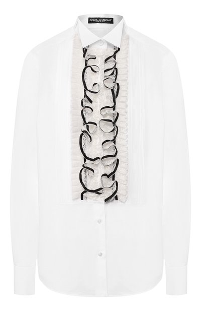 Женская хлопковая рубашка DOLCE & GABBANA, арт. F5K70T/FU5K9