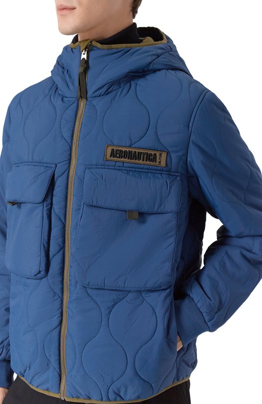 Утепленная куртка Aeronautica Militare AB3013UCT04211 Синий  AB3013UCT04211 Фото 5