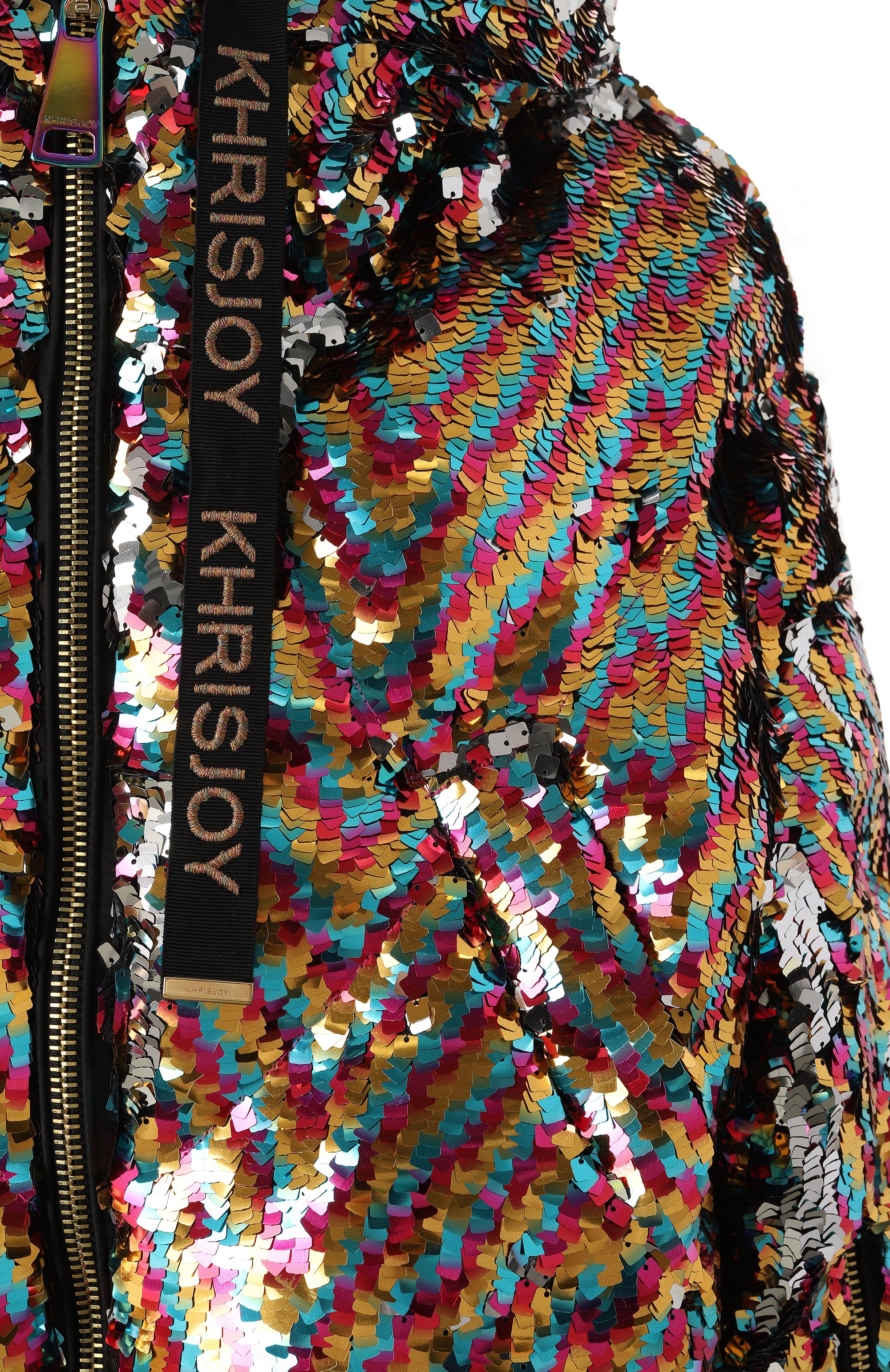 Пуховик с отделкой пайетками KHRISJOY, арт. KWF24R0604/PS0001, фото 5