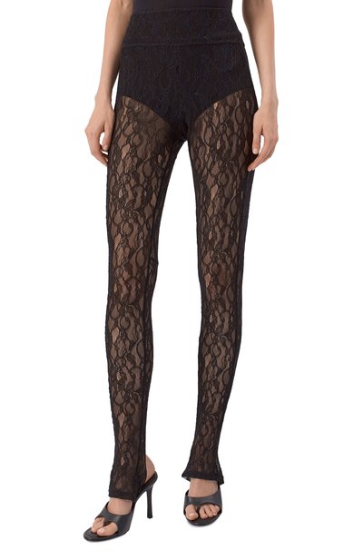 Легинсы MSGM черного цвета по цене 36450 руб., арт. 3942MDP10/257812, фото 3 Легинсы MSGM, арт. 3942MDP10/257812, фото 3