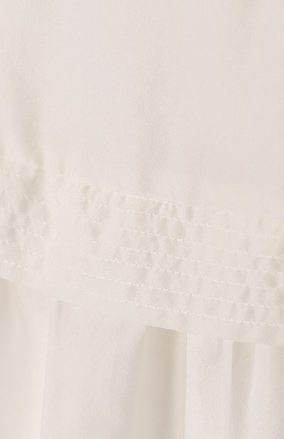 Шелковая блуза свободного кроя с оборкой CHLOÉ, арт. C15684/6A-12A, фото 3