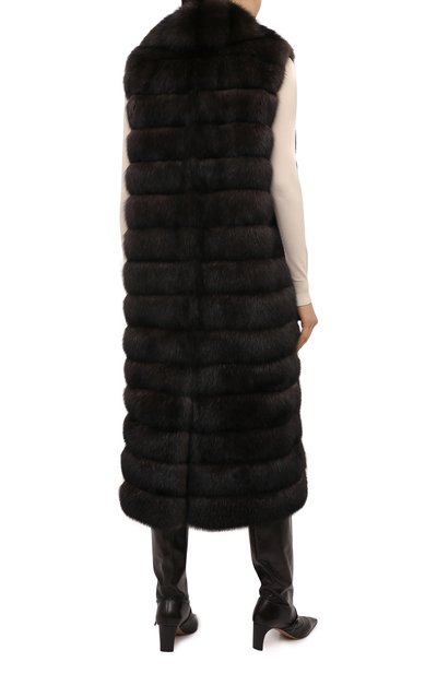 Жилет из меха соболя YVES SALOMON, арт. 20WYG38221ZICV, фото 4