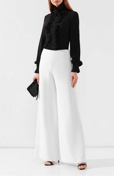 Шелковая блузка SAINT LAURENT, арт. 563085/Y334T, фото 2