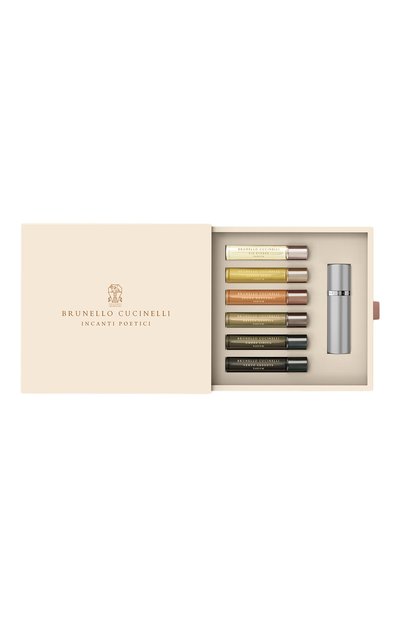 Женский парфюмерный набор incanti poetici с атомайзером (6x10ml) BRUNELLO CUCINELLI, арт. 8011003905232