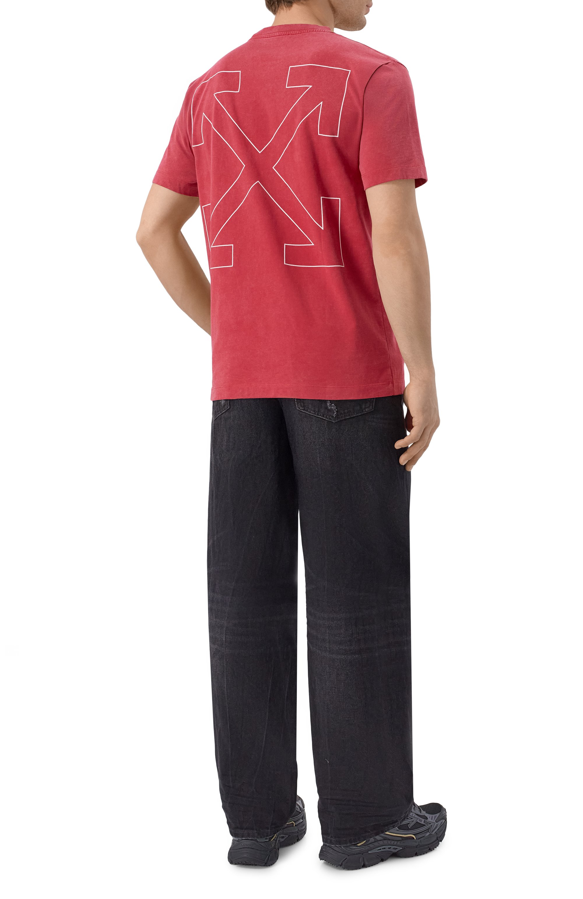 Хлопковая футболка OFF-WHITE, арт. 0MAA027F25JER00D, фото 2