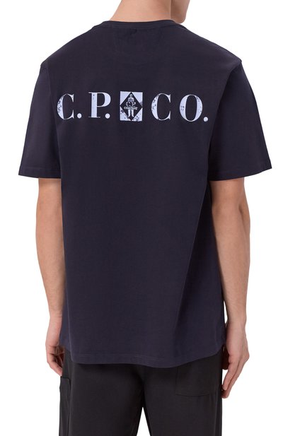 Хлопковая футболка C.P. COMPANY, арт. 19CMTS104A005100W, фото 4