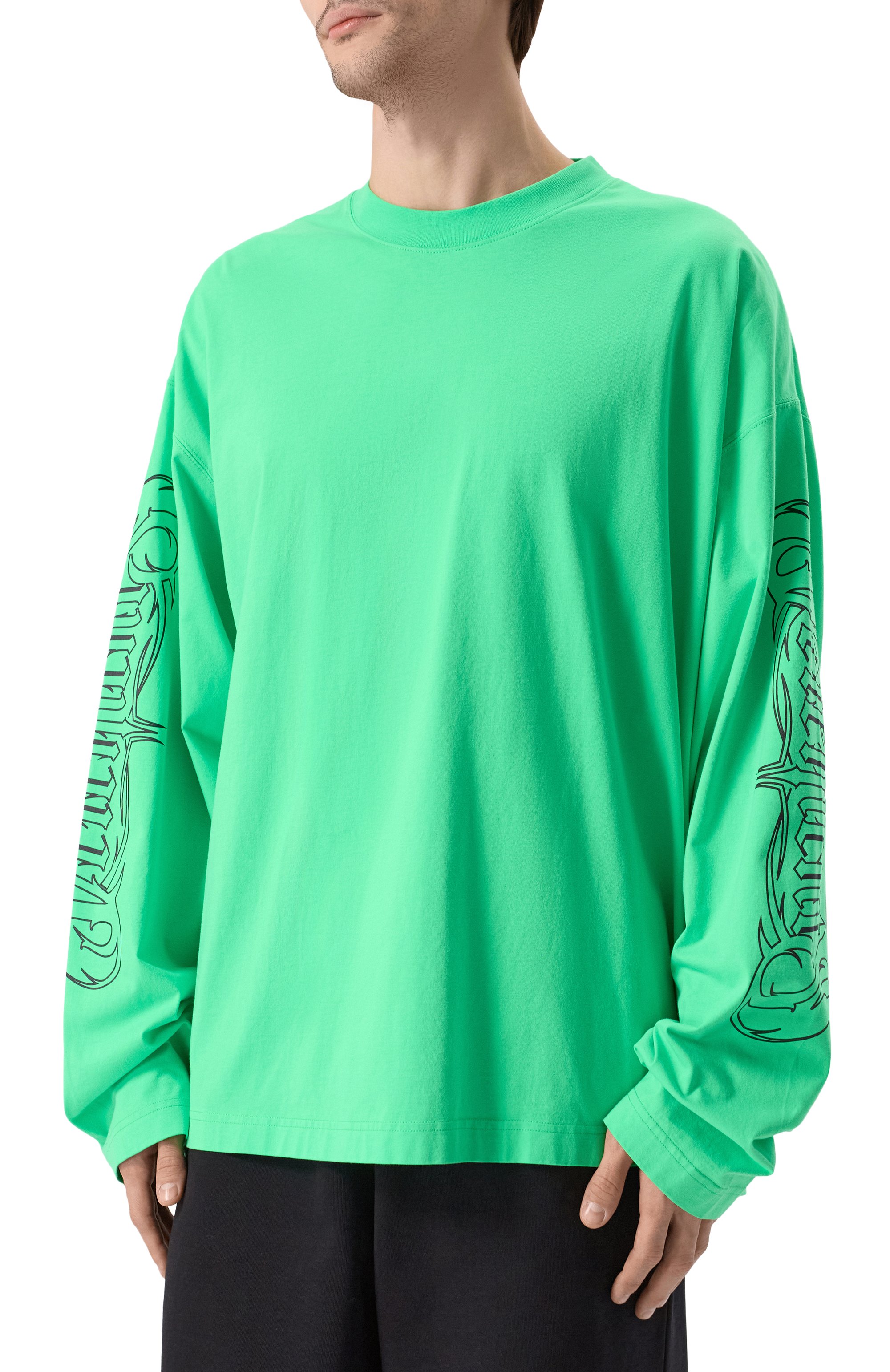 Хлопковый лонгслив VETEMENTS, арт. UA66LS620E, фото 3