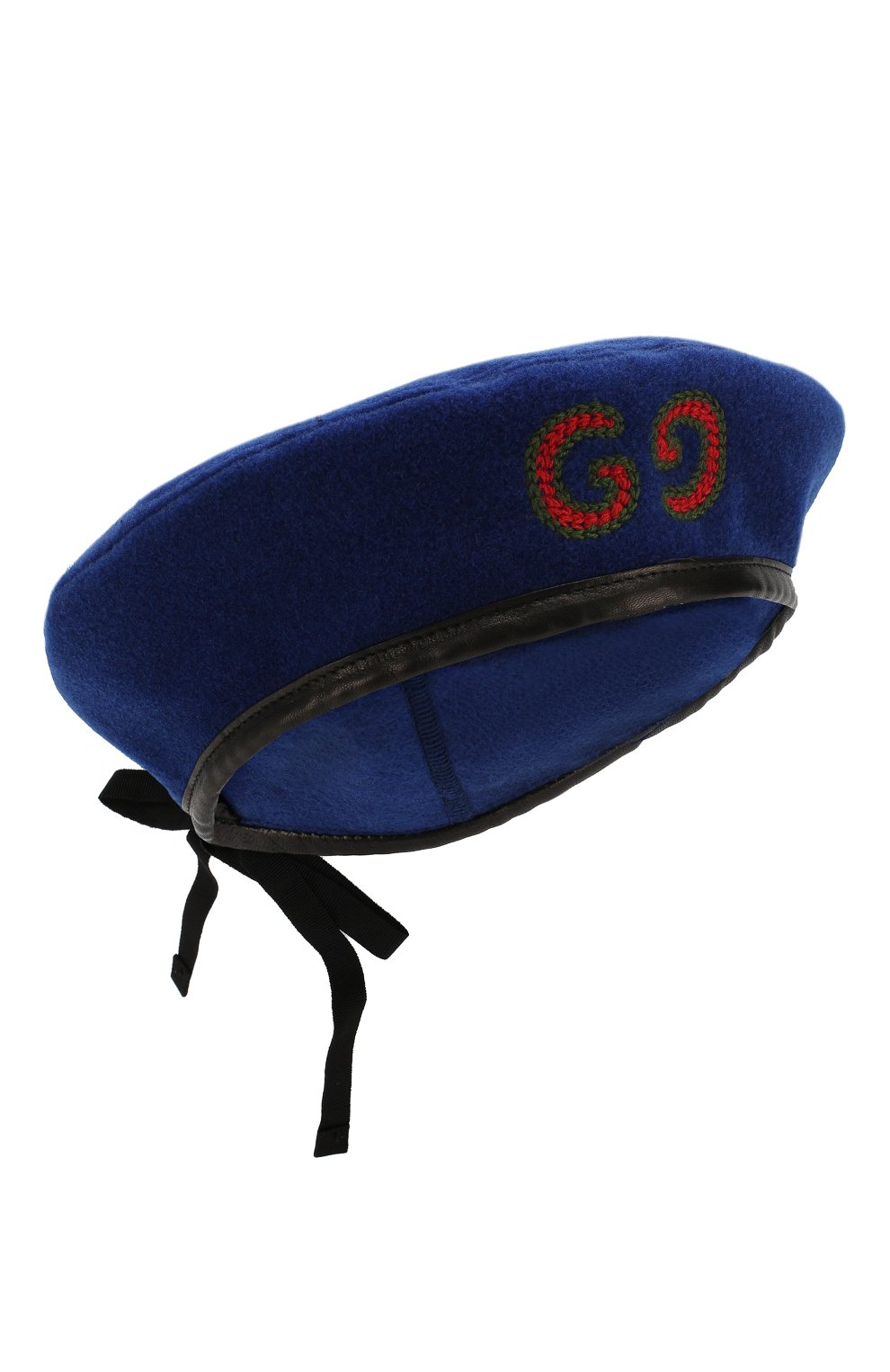 Берет GUCCI темно-синего цвета по цене 30950 руб., арт. 577862/3HH96, фото 1 Берет GUCCI, арт. 577862/3HH96, фото 1