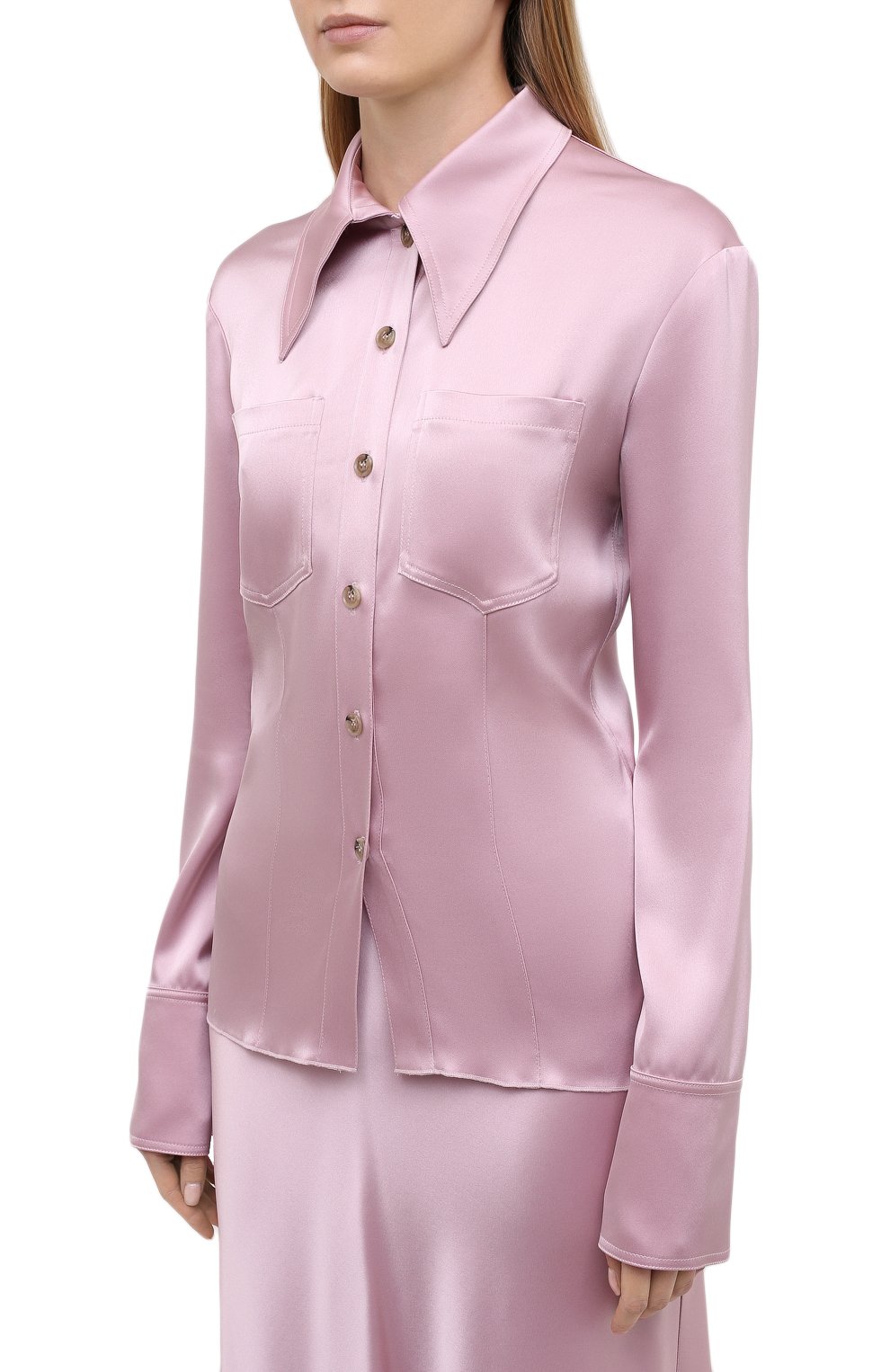 Рубашка NANUSHKA, арт. TIPPI_DESERT R0SE_SLIP SATIN, фото 3