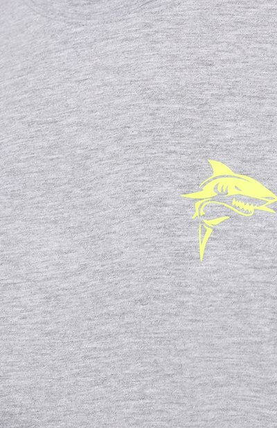 Хлопковая футболка SEVEN LAB серого цвета по цене 8400 руб., арт. 66T21-1sh grey m, фото 5 Хлопковая футболка SEVEN LAB, арт. 66T21-1sh grey m, фото 5